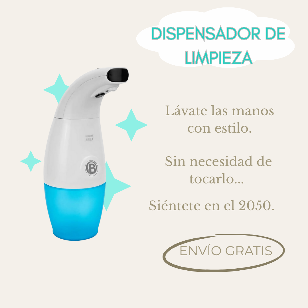 DISPENSADOR DE JABÓN AUTOMÁTICO -- ¡Higiene y Estilo futurista!