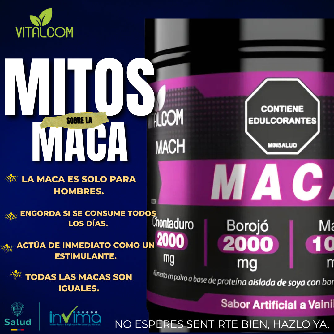 MACA EN POLVO (Sabor a Vainilla) 500g